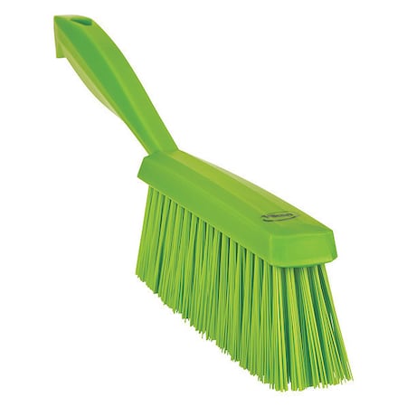 1 19/32 in W Bench Brush, Medium, 6 1/2 in L Handle, 6 1/2 in L Brush, Lime, Polypropylene MPN:458977