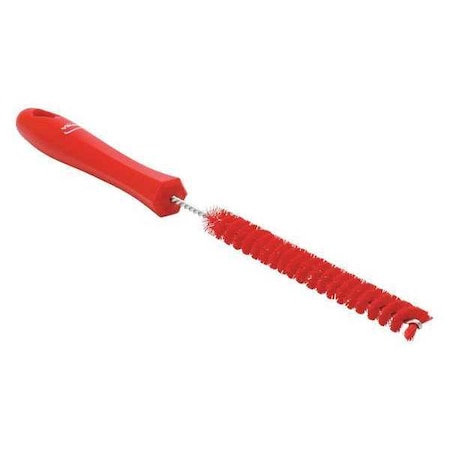 7/8 in W Tube and Pipe Brush, Stiff, 6 1/2 in L Handle, 5 3/4 in L Brush, Red, 12 3/16 in L Overall MPN:53604