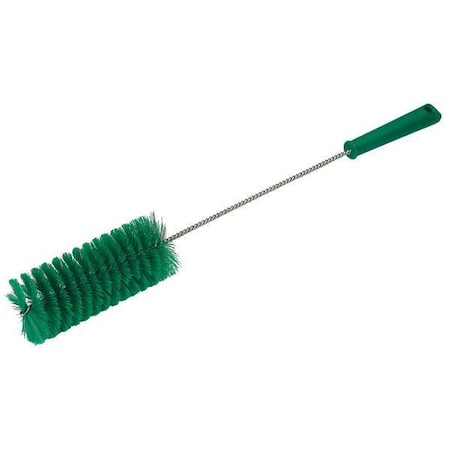 2 5/8 in W Tube and Valve Brush, Medium, 13 1/2 in L Handle, 5 51/64 in L Brush, Green MPN:53702