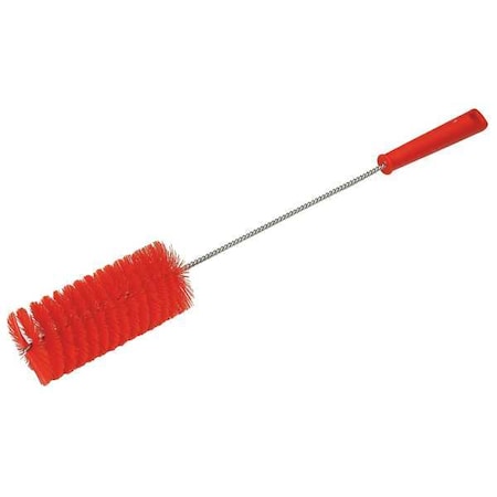 2 5/8 in W Tube and Valve Brush, Medium, 13 1/2 in L Handle, 5 51/64 in L Brush, Red MPN:53704