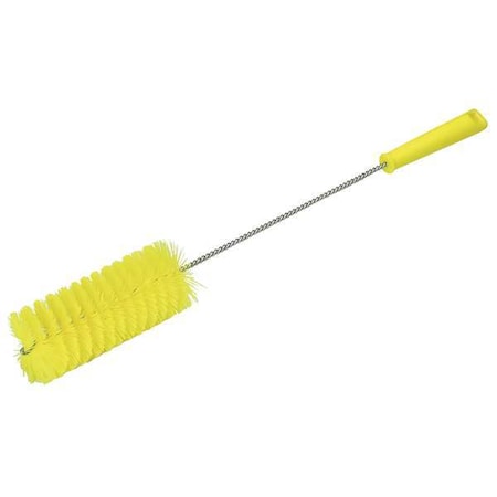 2 5/8 in W Tube and Valve Brush, Medium, 13 1/2 in L Handle, 5 51/64 in L Brush, Yellow MPN:53706