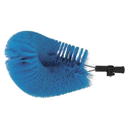 9 in W Clean In Place Brush, Soft, 4 1/2 in L Handle, 20 in L Brush, Blue, Polypropylene MPN:53713