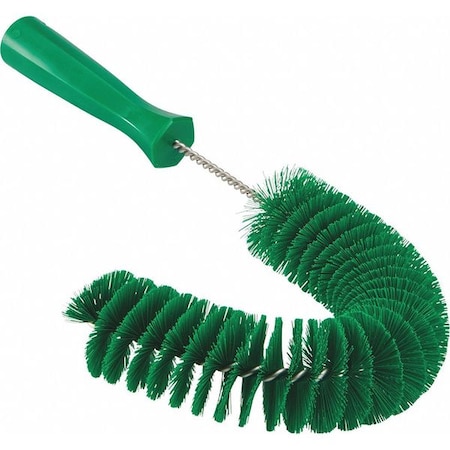 7 7/8 in W Hook Brush, Medium, 5 1/4 in L Handle, 15 1/2 in L Brush, Green, Polypropylene MPN:53722