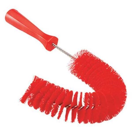 7 7/8 in W Hook Brush, Medium, 5 1/4 in L Handle, 15 1/2 in L Brush, Red, Polypropylene MPN:53724