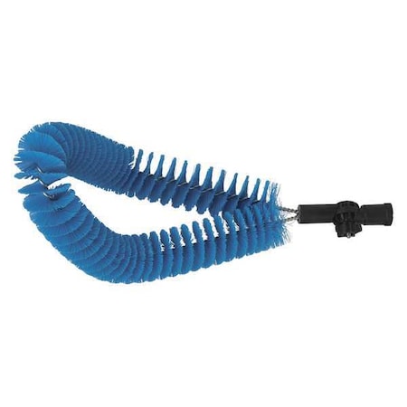 7 1/2 in W Clean In Place Brush, Medium, 4 1/2 in L Handle, 20 in L Brush, Blue, Polypropylene MPN:53743