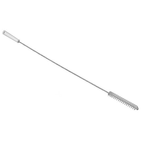 Tube and Valve Brush, Medium, 5 1/4 in L Handle, 6 1/4 in L Brush, White, Polypropylene MPN:53815