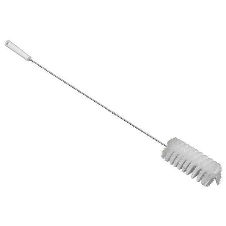 Tube and Valve Brush, Medium, 4 3/4 in L Handle, 6 1/4 in L Brush, White, Polypropylene MPN:53835