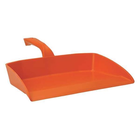 Hand Held Dust Pan, Orange, Polypropylene MPN:56607