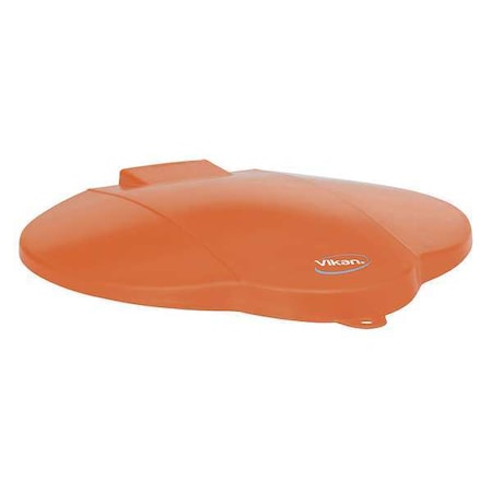 Round Pail Lid, 12 1/4 in Dia, Orange, Polypropylene MPN:56877