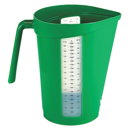 Measuring Cup, 2 qt., Polypropylene, Green MPN:60002