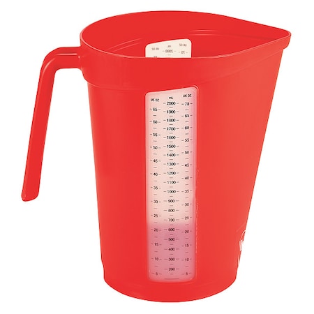 Measuring Cup, 2 qt., Polypropylene, Red MPN:60004