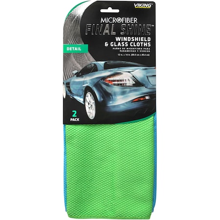 Microfiber Windshield/Glass Cloth, 2 pcs. MPN:853900