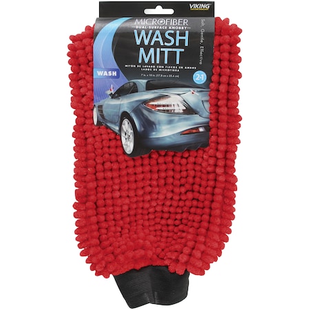 Microfiber Knobby Wash Mitt, 2 in 1 MPN:942200