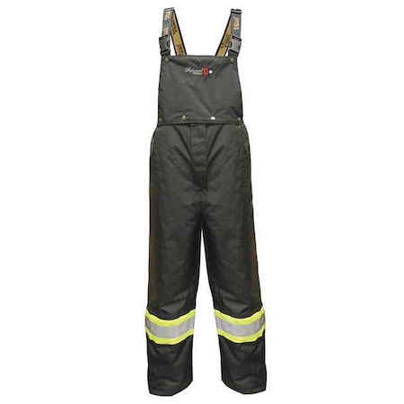 Flame-Resistant Rain Bib Pants, L, 31 in Inseam, Polyester MPN:3907FRP-L