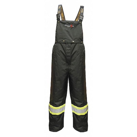 Flame-Resistant Insulated Rain Bib Pants, M, 30 1/2 in Inseam, Polyester MPN:3907FRWP-M