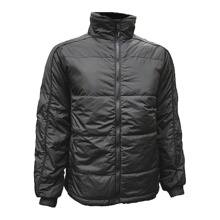 Jacket, Elasticized Wrist Cuffs, Black, 2XL MPN:408BK-XXL