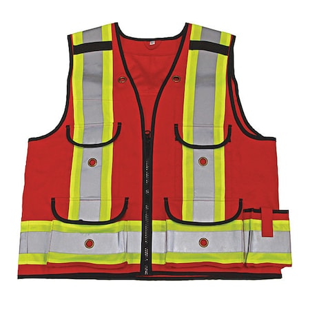 Survey Vest, Red, 1000D MPN:4915R-XXXXL
