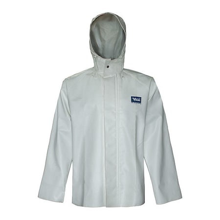 Jacket, Polyester, White, Xl MPN:6125J-XL