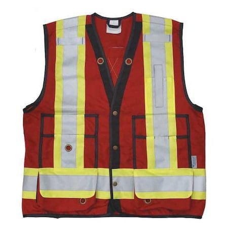 Surveyor Vest, Red, S, 28-1/2