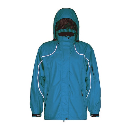 Jacket, Polyester/PU shell, Zipper/Hook and Loop, Pacific, Blue, M MPN:866PB-M