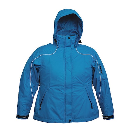 Jacket, Polyester/PU shell, Zipper, Hook-and-Loop, Pacific, Blue, L MPN:880PB-L