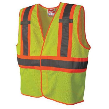 Hi Vis Vest, Class 2, 4XL/5XL, Lime MPN:U6110G-4XL/5XL