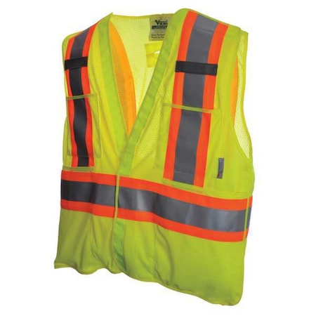Safety Vest, Mesh, Green, L/XL MPN:U6125G-L/XL