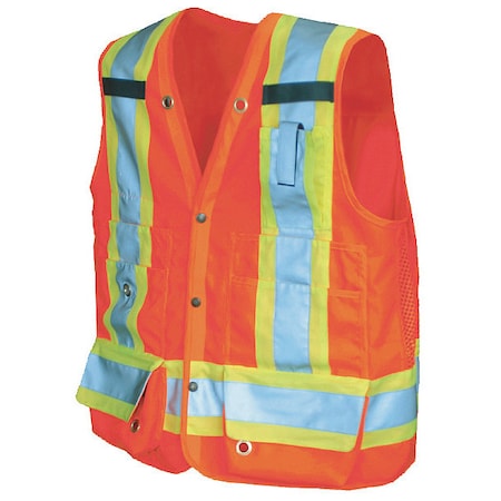 High Visibility Vest, Class 2, L, Orange MPN:U6195O-L