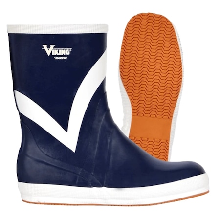 Unisex Mariner Kadett Marine Mid Rubber Boots, Plain Toe, 10