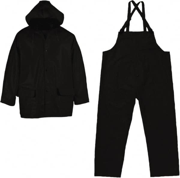 Suit with Pants: Size S, Black, Polyester & PVC MPN:2110BK-S Suit with Pants: Size S, Black, Polyester & PVC MPN:2110BK-S