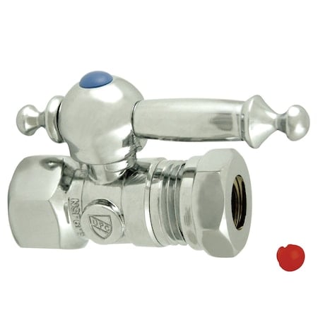 CC44151TL 1/2 O.D. Compression, 1/2 Slip Joint Straight Shut-off Valve MPN:CC44151TL