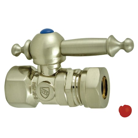 CC44158TL 1/2 O.D. Compression, 1/2 Slip Joint Straight Shut-off Valve MPN:CC44158TL