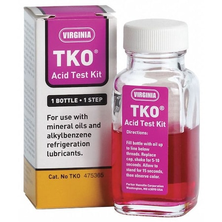 Refrigeration Oil Acid Test Kit, 4 oz Sz MPN:TKO