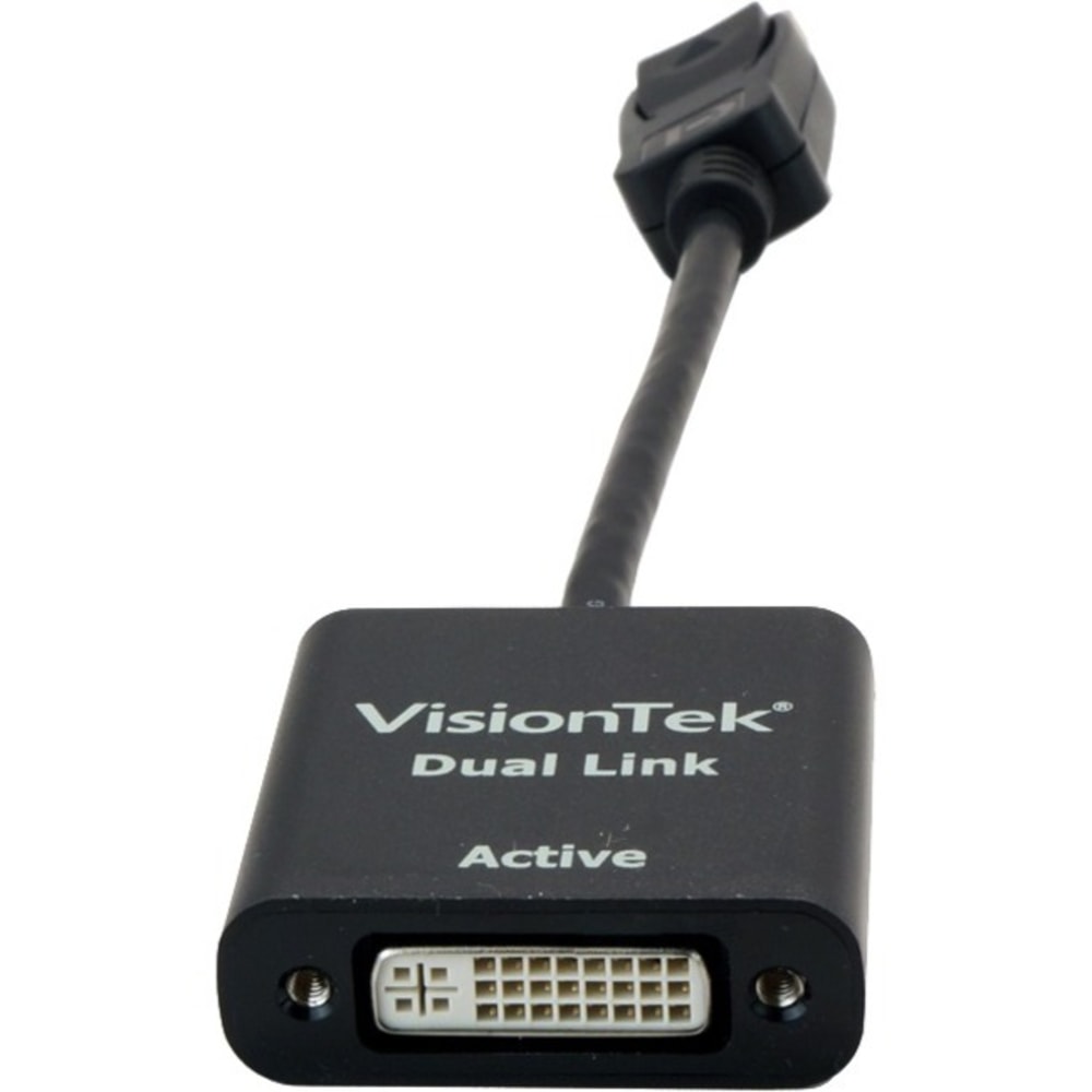 VisionTek DisplayPort to DL DVI-D Active Adapter (M/F) - 7in DisplayPort/DVI Video Cable - 900639 MPN:900639