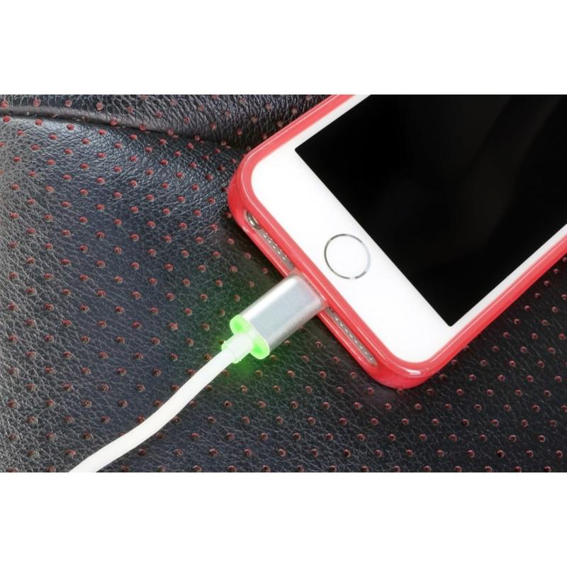 VisionTek Lightning to USB Smart LED 6.6 foot - 2 meter MFI Cable MPN:900795