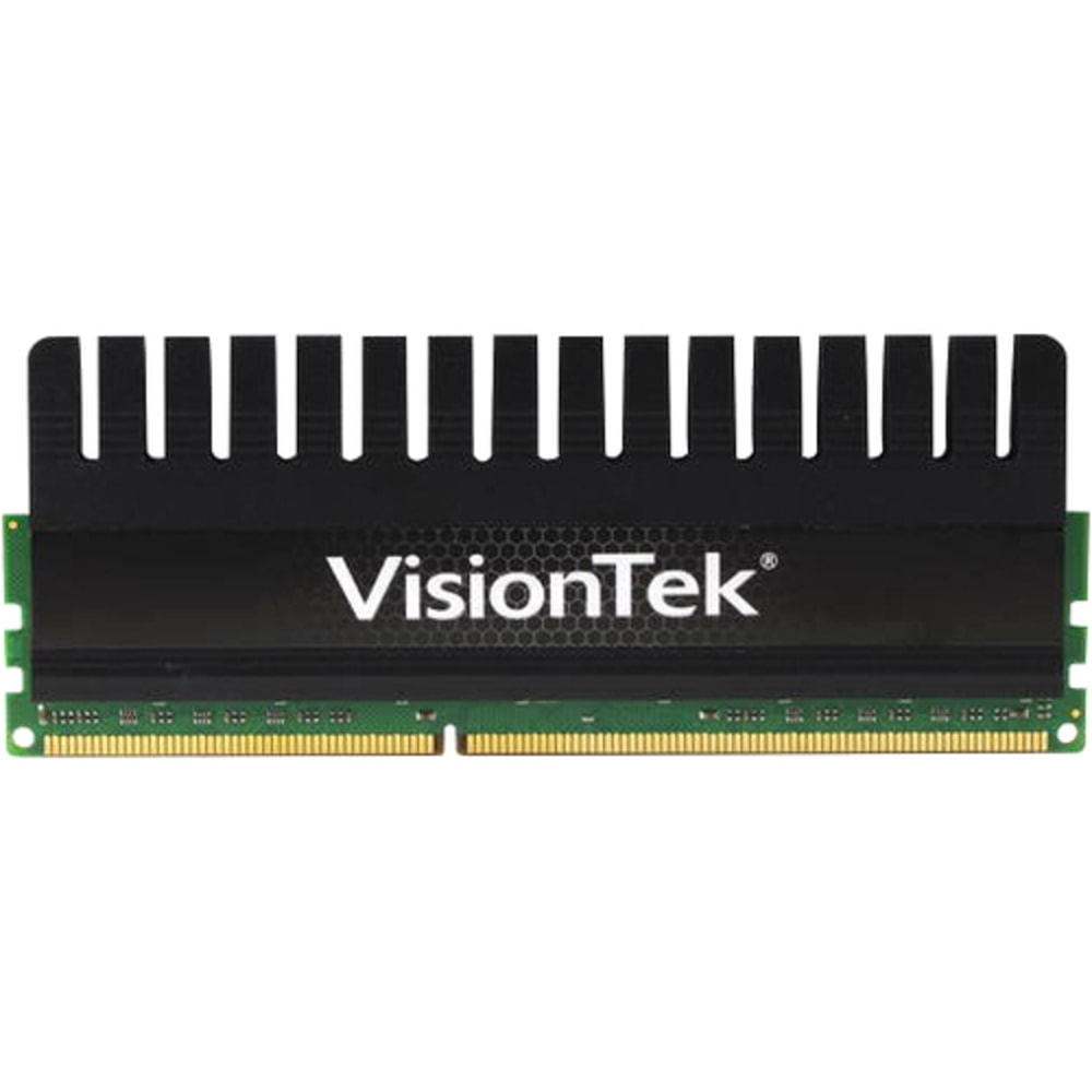 VisionTek 1 x 2GB PC3-10600 DDR3 1333MHz 240-pin DIMM Memory Module - For Desktop PC - 2 GB (1 x 2GB) - DDR3-1600/PC3-12800 DDR3 SDRAM - 1600 MHz - CL8 - 1.55 V - 240-pin - DIMM - Lifetime Warranty (Min Order Qty 2) MPN:900390