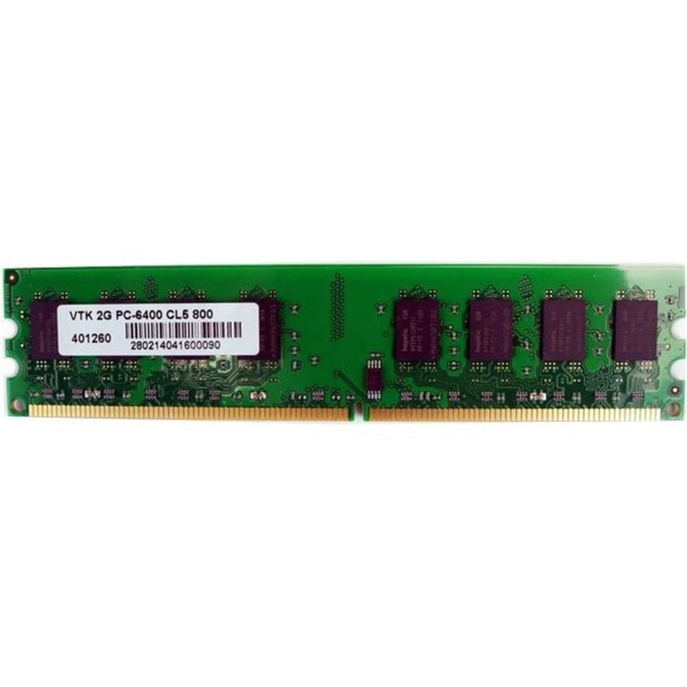 VisionTek 2GB DDR2 800 MHz (PC2-6400) CL5 DIMM - Desktop - DDR2 RAM - 2GB 800MHz DIMM - PC2-6400 Desktop Memory Module 240-pin CL 5 Unbuffered Non-ECC 1.8V 900434 (Min Order Qty 3) MPN:900434