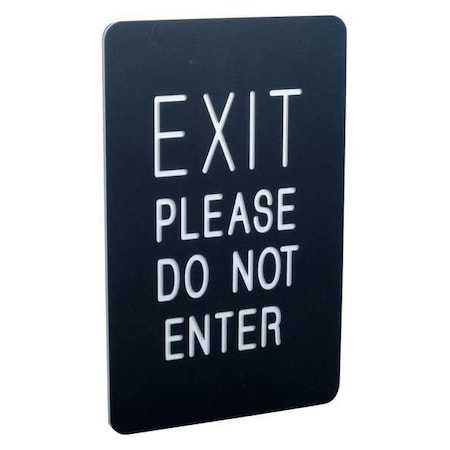 7x11 Sign- EXIT/EXIT PLEASE DO NOT ENTER MPN:711P2-01-BK