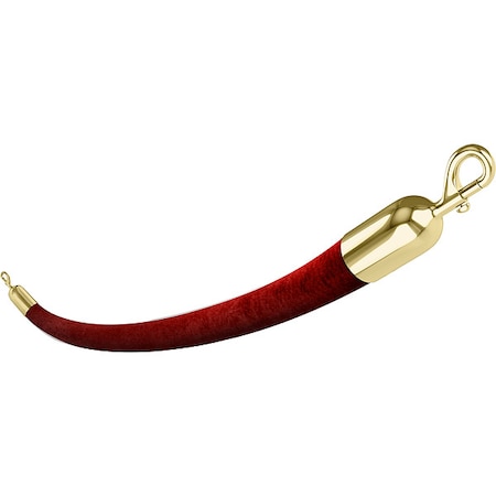 Barrier Rope, Velvet, 6 ft L MPN:840RD72HE-PB1