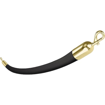 Barrier Rope, Naugahyde, 6 ft L MPN:842BK72SE-PB