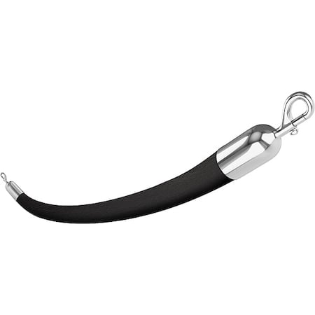 Barrier Rope, Naugahyde, 6 ft L MPN:842BK72SE-SC