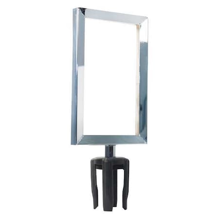 Sign Frame, 11in.Hx7in.L, Polished Chrome MPN:FR711HDPC-CSB