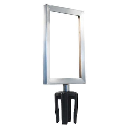 Sign Frame, 11in.Hx7in.L, Satin Chrome MPN:FR711HDSC-CSB
