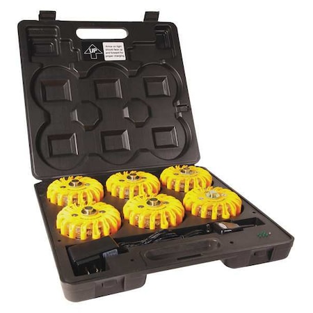 LED Flare, Yellow Led Lights, PK6 MPN:RCDL6-YW