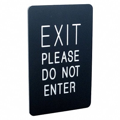 7x11 Sign- EXIT/EXIT PLEASE DO NOT ENTER MPN:711P2-01-BK