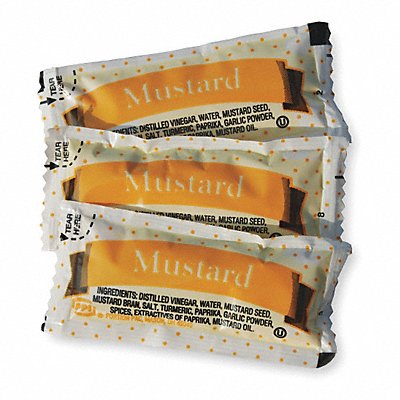 Mustard Packets 0.16 oz PK200 MPN:PPIVENL065