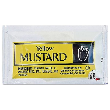 Mustard Packets, 0.16 oz., PK200 MPN:PPIVENL065