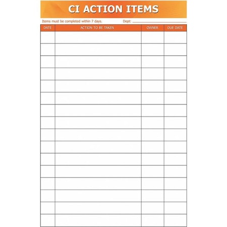 Lean Tracking Board, Plastic, 36 in, 24 in, No Frame Frame, White, Gloss MPN:60-1912-3624-028