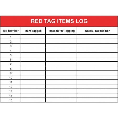 Red Tag Board, Steel, 36 in, 48 in, No Frame Frame, White, Gloss MPN:60-1930-3648-001