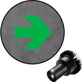 Visual Workplace® Virtual LED Projector Safety Symbol EX Thick Arrow 25W Green 66-3132-614EX-PS132